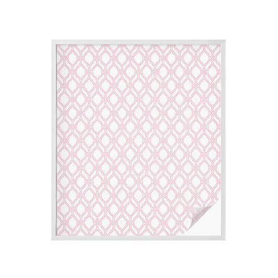 Film solaire fenêtre décoratif aspect vitrail Lignes roses