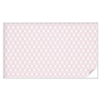 Film solaire fenêtre décoratif aspect vitrail Lignes roses