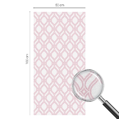 Film solaire fenêtre décoratif aspect vitrail Lignes roses