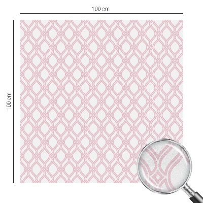 Film solaire fenêtre décoratif aspect vitrail Lignes roses