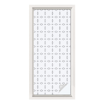 Film solaire fenêtre décoratif aspect vitrail Formes en losange