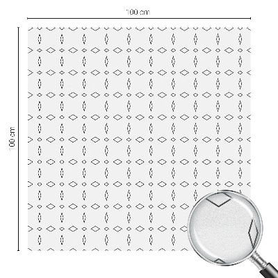 Film solaire fenêtre décoratif aspect vitrail Formes en losange