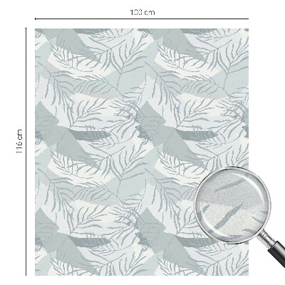 Film adhésif pour vitrage dépoli vitrail Feuilles subtiles