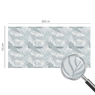 Film adhésif pour vitrage dépoli vitrail Feuilles subtiles