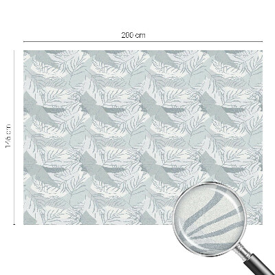 Film adhésif pour vitrage dépoli vitrail Feuilles subtiles