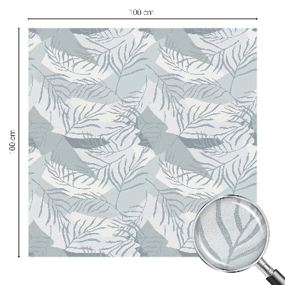 Film adhésif pour vitrage dépoli vitrail Feuilles subtiles