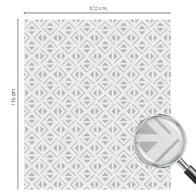 Sticker fenêtre vitrail adhésif Motif géométrique