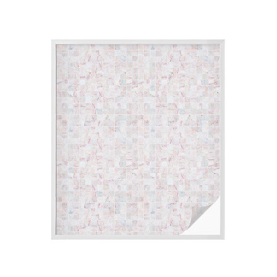 Film solaire fenêtre décoratif aspect vitrail Mosaïque de pierre