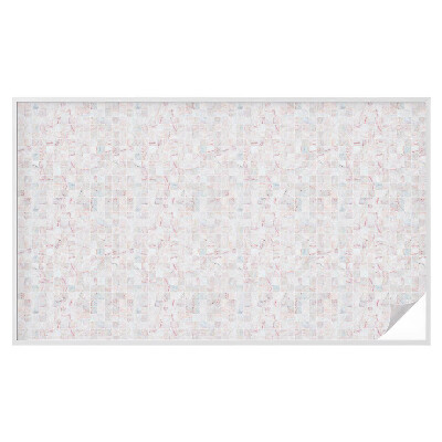 Film solaire fenêtre décoratif aspect vitrail Mosaïque de pierre