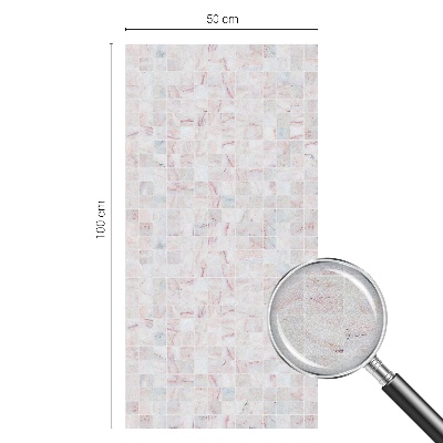 Film solaire fenêtre décoratif aspect vitrail Mosaïque de pierre