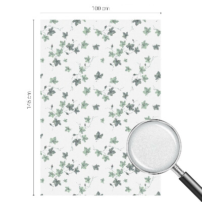 Sticker fenêtre vitrail adhésif vigne verte