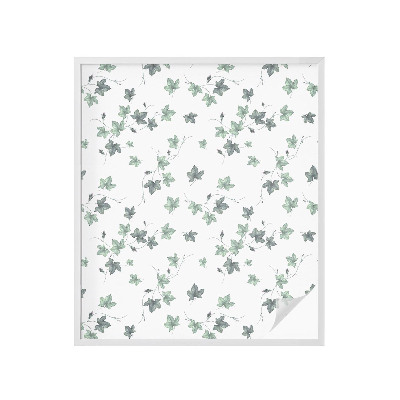 Sticker fenêtre vitrail adhésif vigne verte