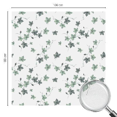 Sticker fenêtre vitrail adhésif vigne verte