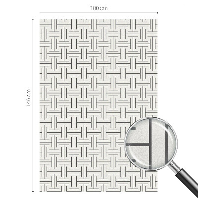 Film occultant pour fenêtre tresse symétrique