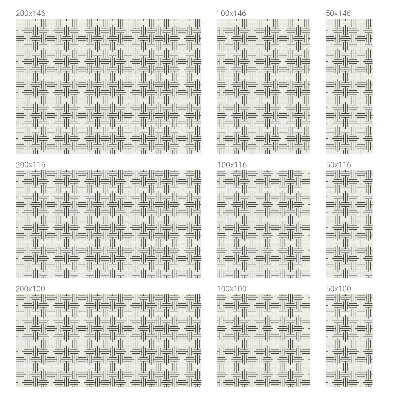 Film occultant pour fenêtre tresse symétrique