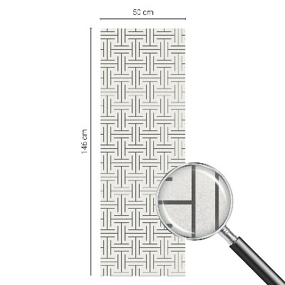 Film occultant pour fenêtre tresse symétrique