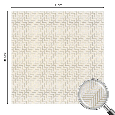 Film adhésif pour vitrage dépoli vitrail L'élégance du chevron