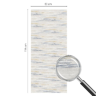 Sticker fenêtre vitrail adhésif rayures abstraites