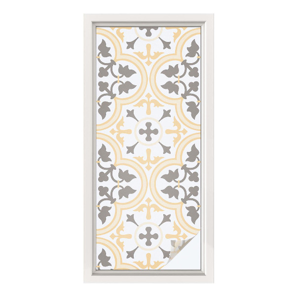 Film adhésif pour vitrage dépoli vitrail Modèles végétaux