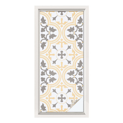 Film adhésif pour vitrage dépoli vitrail Modèles végétaux