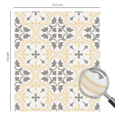 Film adhésif pour vitrage dépoli vitrail Modèles végétaux