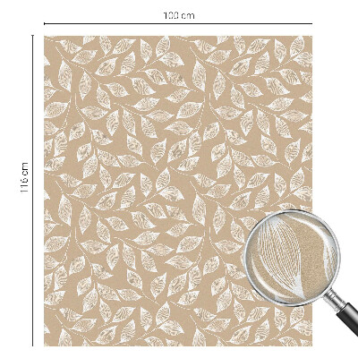 Sticker fenêtre vitrail adhésif La nature des feuilles