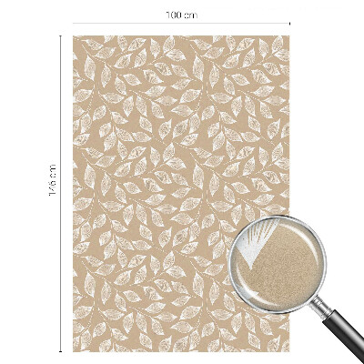 Sticker fenêtre vitrail adhésif La nature des feuilles