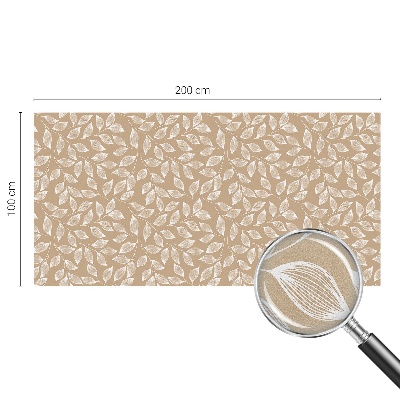 Sticker fenêtre vitrail adhésif La nature des feuilles