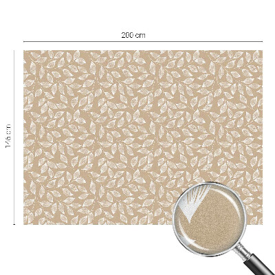 Sticker fenêtre vitrail adhésif La nature des feuilles