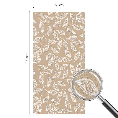 Sticker fenêtre vitrail adhésif La nature des feuilles