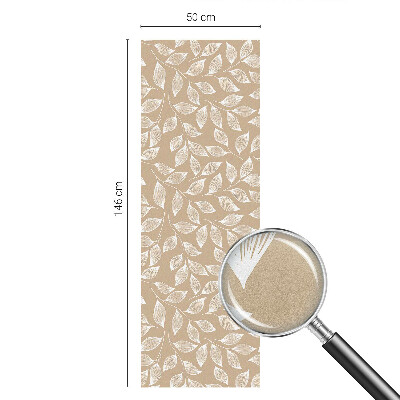 Sticker fenêtre vitrail adhésif La nature des feuilles