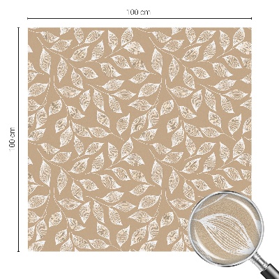 Sticker fenêtre vitrail adhésif La nature des feuilles