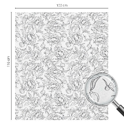 Film occultant pour fenêtre motif floral
