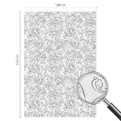 Film occultant pour fenêtre motif floral