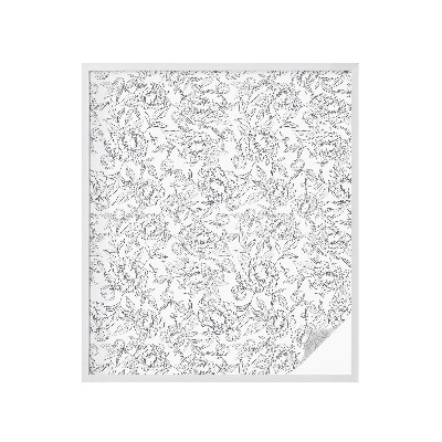 Film occultant pour fenêtre motif floral