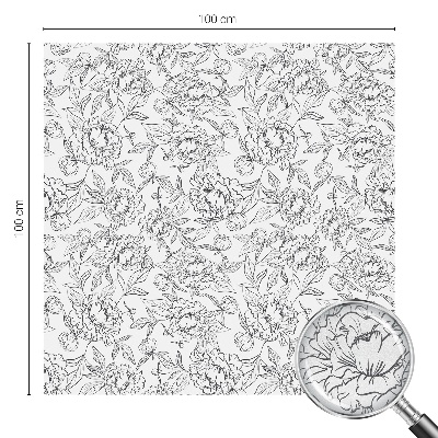 Film occultant pour fenêtre motif floral