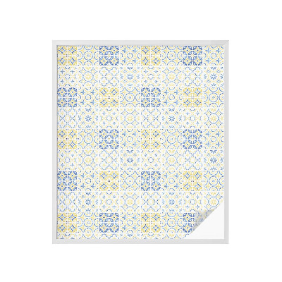 Film adhésif pour vitrage dépoli vitrail Carreaux classiques