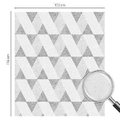 Brise-vue pour fenêtre Triangles gris