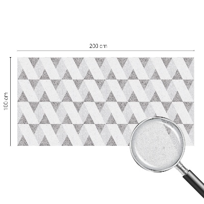 Brise-vue pour fenêtre Triangles gris