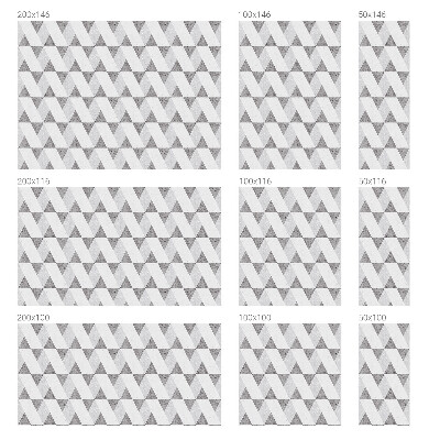 Brise-vue pour fenêtre Triangles gris