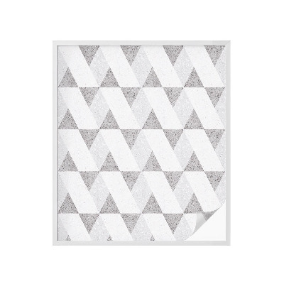 Brise-vue pour fenêtre Triangles gris