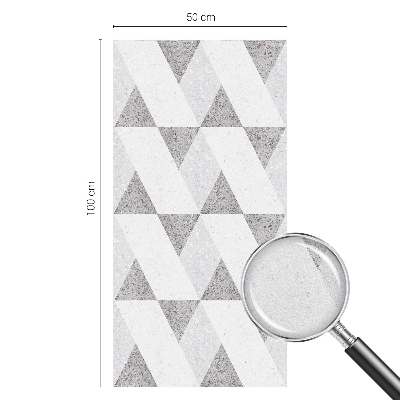 Brise-vue pour fenêtre Triangles gris