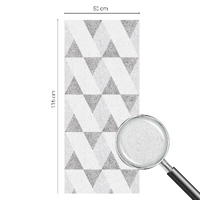 Brise-vue pour fenêtre Triangles gris