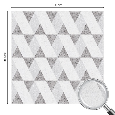 Brise-vue pour fenêtre Triangles gris