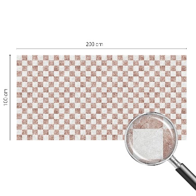 Film solaire fenêtre décoratif aspect vitrail Échiquier classique