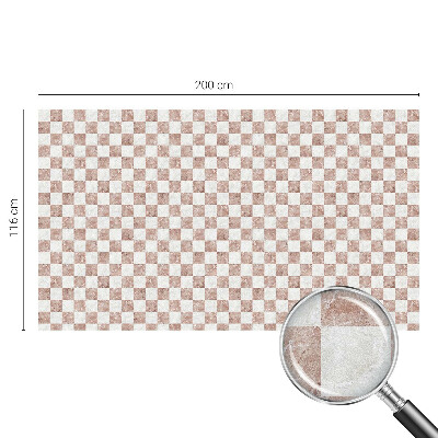 Film solaire fenêtre décoratif aspect vitrail Échiquier classique