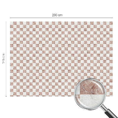 Film solaire fenêtre décoratif aspect vitrail Échiquier classique