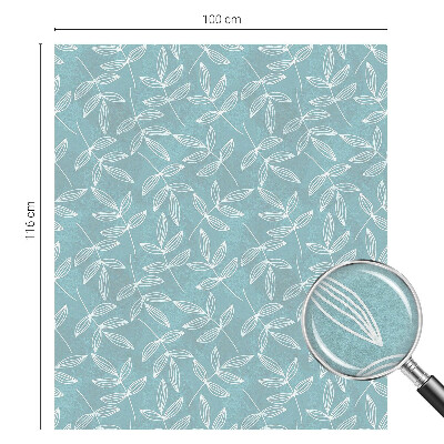 Sticker fenêtre vitrail adhésif Élégance feuillue