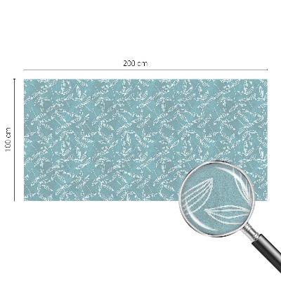 Sticker fenêtre vitrail adhésif Élégance feuillue