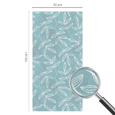 Sticker fenêtre vitrail adhésif Élégance feuillue